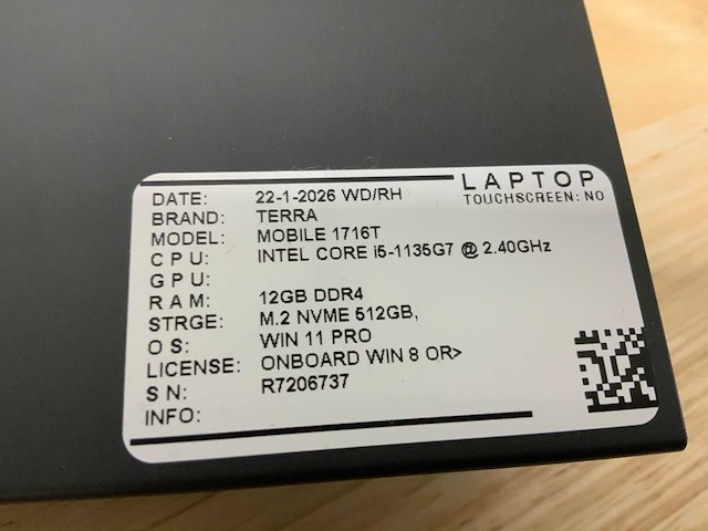 Terra 1716t laptop - afbeelding 7 van  7