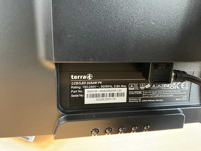 Terra 2456w pv monitor (4x) - afbeelding 3 van  3