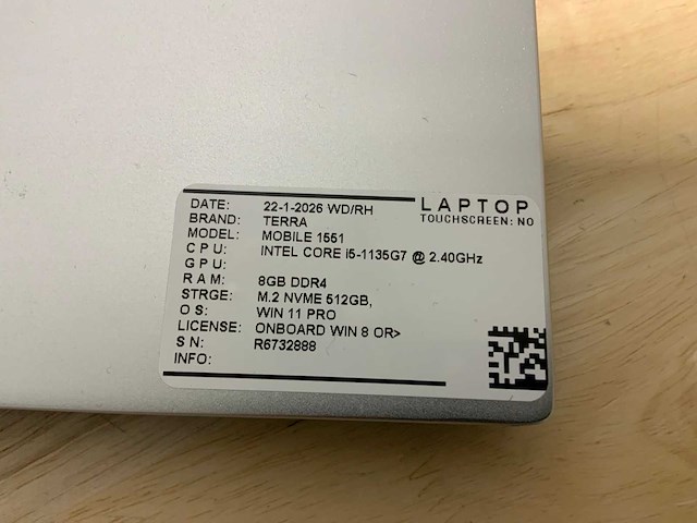 Terra mobile 1551 (i5-gen11) laptop - afbeelding 7 van  7