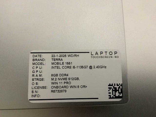 Terra mobile 1551 (i5-gen11) laptop - afbeelding 7 van  7