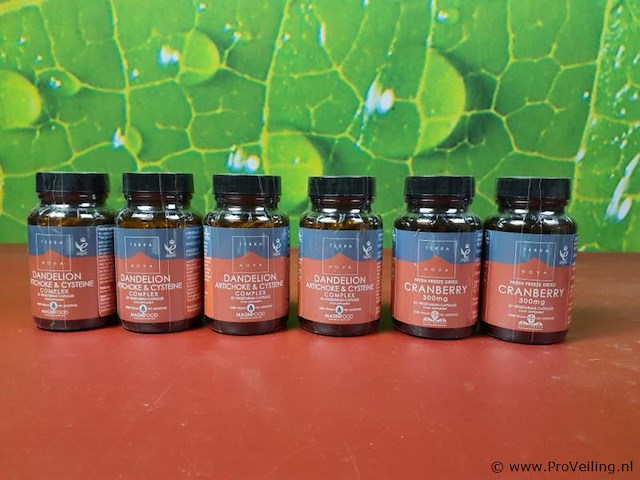 Terra voedingssupplementen, diverse soorten o.a. cranberry & dandelion artichoke & cysteine - afbeelding 1 van  9