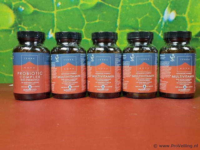 Terra voedingssupplementen, diverse soorten o.a. probiotic complex with prebiotics & multivitamin - afbeelding 1 van  10