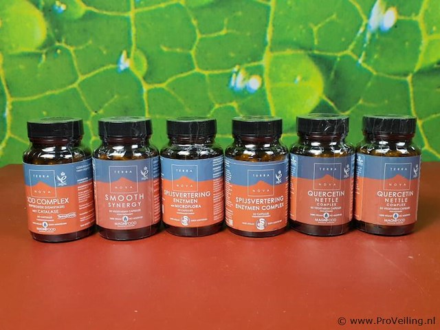 Terra voedingsupplement, diverse soorten o.a. smooth synergy, quercetin & spijsvertering enzymen - afbeelding 1 van  19