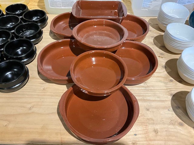Terracotta serveerschaal (8x) - afbeelding 1 van  2