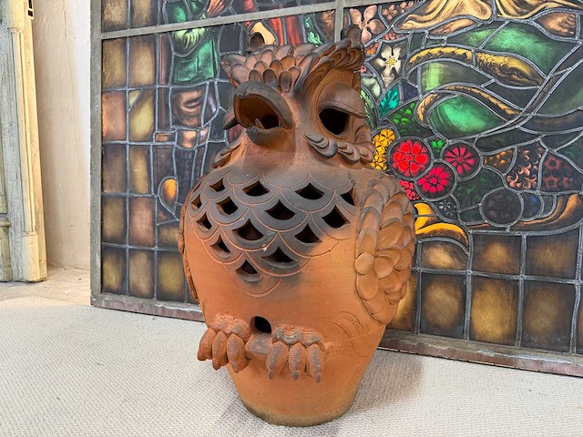 Terracotta uil - afbeelding 1 van  3