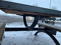 Terras tafel met zitbanken - afbeelding 4 van  4