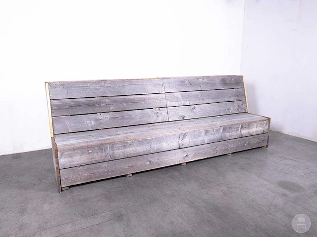 Terrasbank steigerhout - afbeelding 2 van  7