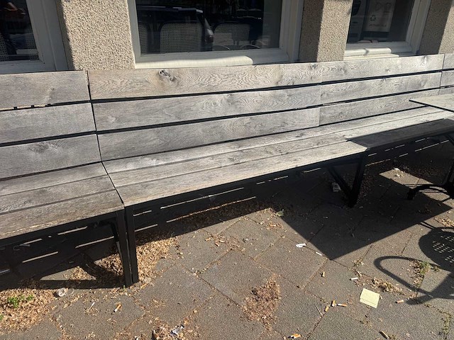 Terrasbank teak 160cm - afbeelding 1 van  4