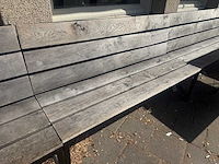 Terrasbank teak 160cm - afbeelding 3 van  4