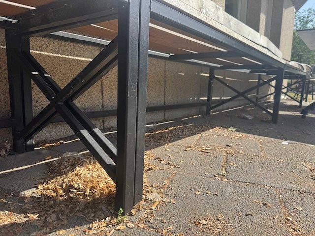 Terrasbank teak 160cm - afbeelding 4 van  4
