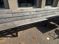 Terrasbank teak 160cm - afbeelding 1 van  3