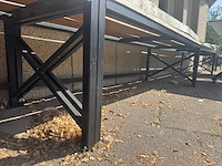 Terrasbank teak 160cm - afbeelding 3 van  3