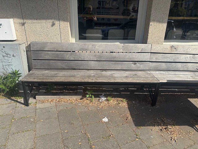 Terrasbank teak 210cm - afbeelding 2 van  4