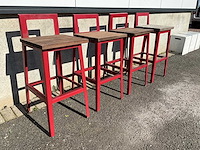 Terrasbarkruk met rugleuning (12x) - afbeelding 5 van  7