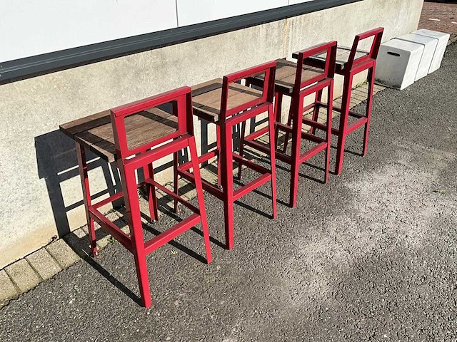 Terrasbarkruk met rugleuning (12x) - afbeelding 6 van  7