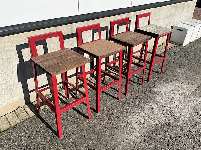Terrasbarkruk met rugleuning (16x) - afbeelding 1 van  7