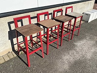 Terrasbarkruk met rugleuning (16x) - afbeelding 1 van  7