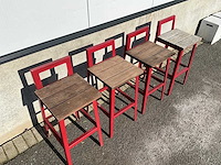 Terrasbarkruk met rugleuning (16x) - afbeelding 2 van  7