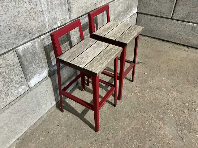Terrasbarkruk met rugleuning (16x) - afbeelding 3 van  8