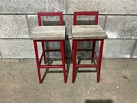 Terrasbarkruk met rugleuning (4x) - afbeelding 2 van  8