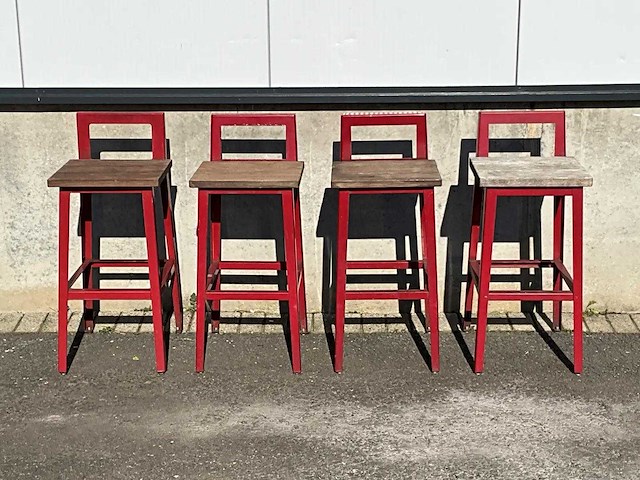 Terrasbarkruk met rugleuning (8x) - afbeelding 4 van  7
