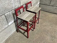 Terrasbarkruk met rugleuning (8x) - afbeelding 3 van  8
