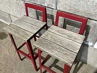 Terrasbarkruk met rugleuning (8x) - afbeelding 4 van  8