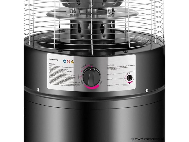 Terrasheater cuna - verstelbaar - 11 kw - incl. afdekhoes - afbeelding 9 van  11