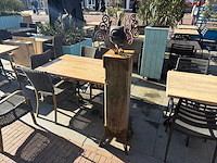 Terraskaars op houte zuil - afbeelding 1 van  6