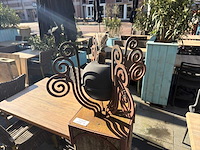 Terraskaars op houte zuil - afbeelding 2 van  6