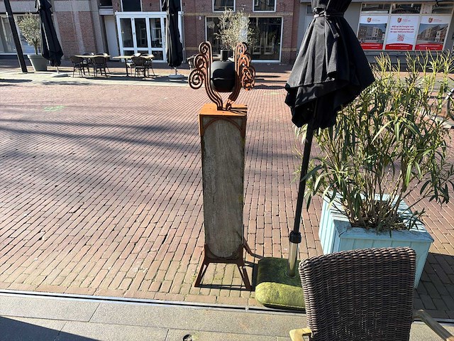 Terraskaars op houte zuil - afbeelding 5 van  6