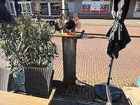 Terraskaars op houte zuil - afbeelding 6 van  6