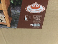 Terraskachel roest met houtopslag, esschert design, ff298, roest - afbeelding 3 van  3