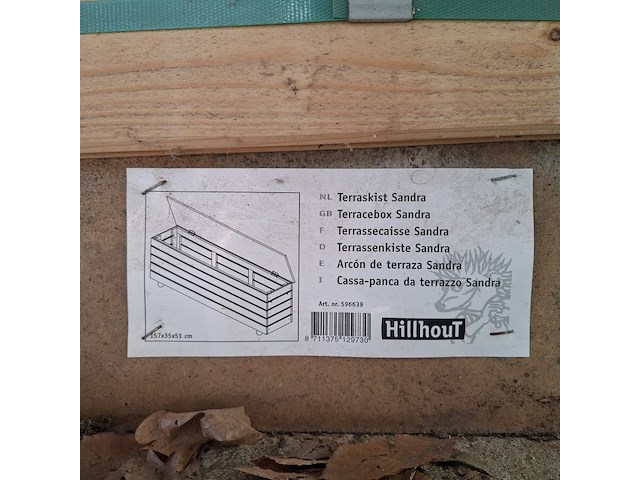 Terraskist, hillhout, sandra - afbeelding 1 van  5