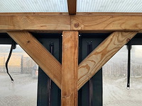 Terrasoverkapping - voorzien van verandazeilen - afbeelding 20 van  24