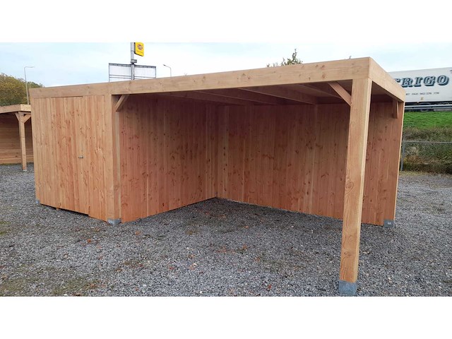 Terrasoverkapping met berging 314x650x244 cm - afbeelding 5 van  9