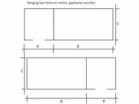 Terrasoverkapping met berging 314x650x244 cm - afbeelding 3 van  9