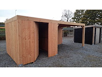 Terrasoverkapping met berging 314x750x244 cm - afbeelding 9 van  9