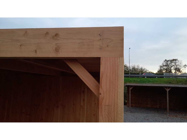 Terrasoverkapping met berging 314x750x244 cm - afbeelding 7 van  9