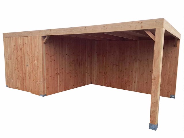 Terrasoverkapping met berging 314x750x244 cm - afbeelding 2 van  9