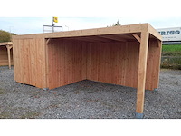 Terrasoverkapping met berging 314x750x244 cm - afbeelding 5 van  9