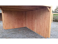 Terrasoverkapping met berging 314x750x244 cm - afbeelding 8 van  9