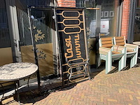 Terrasscherm met bank (2x) - afbeelding 3 van  5