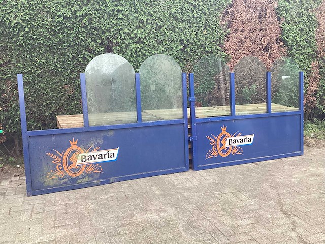 Terrasscherm/windscherm (2x) - afbeelding 2 van  5