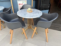 Terrasset - 5 x tafel en 16 x stoel - afbeelding 3 van  7