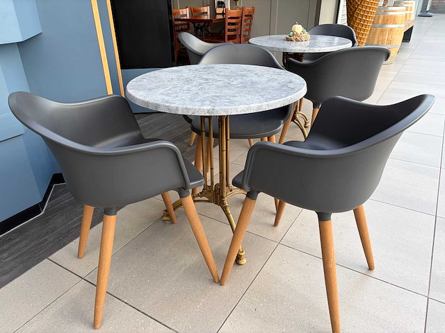 Terrasset - 5 x tafel en 16 x stoel - afbeelding 5 van  7