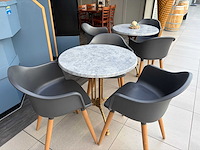 Terrasset - 5 x tafel en 16 x stoel - afbeelding 6 van  7