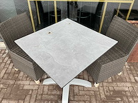 Terrasset bestaande uit 10 tafels en 40 stoelen - afbeelding 2 van  3