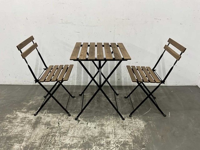 Terrasset tafel met 2 stoelen (12x) - afbeelding 1 van  6