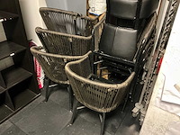 Terrasstoel draad (6x) - afbeelding 1 van  2